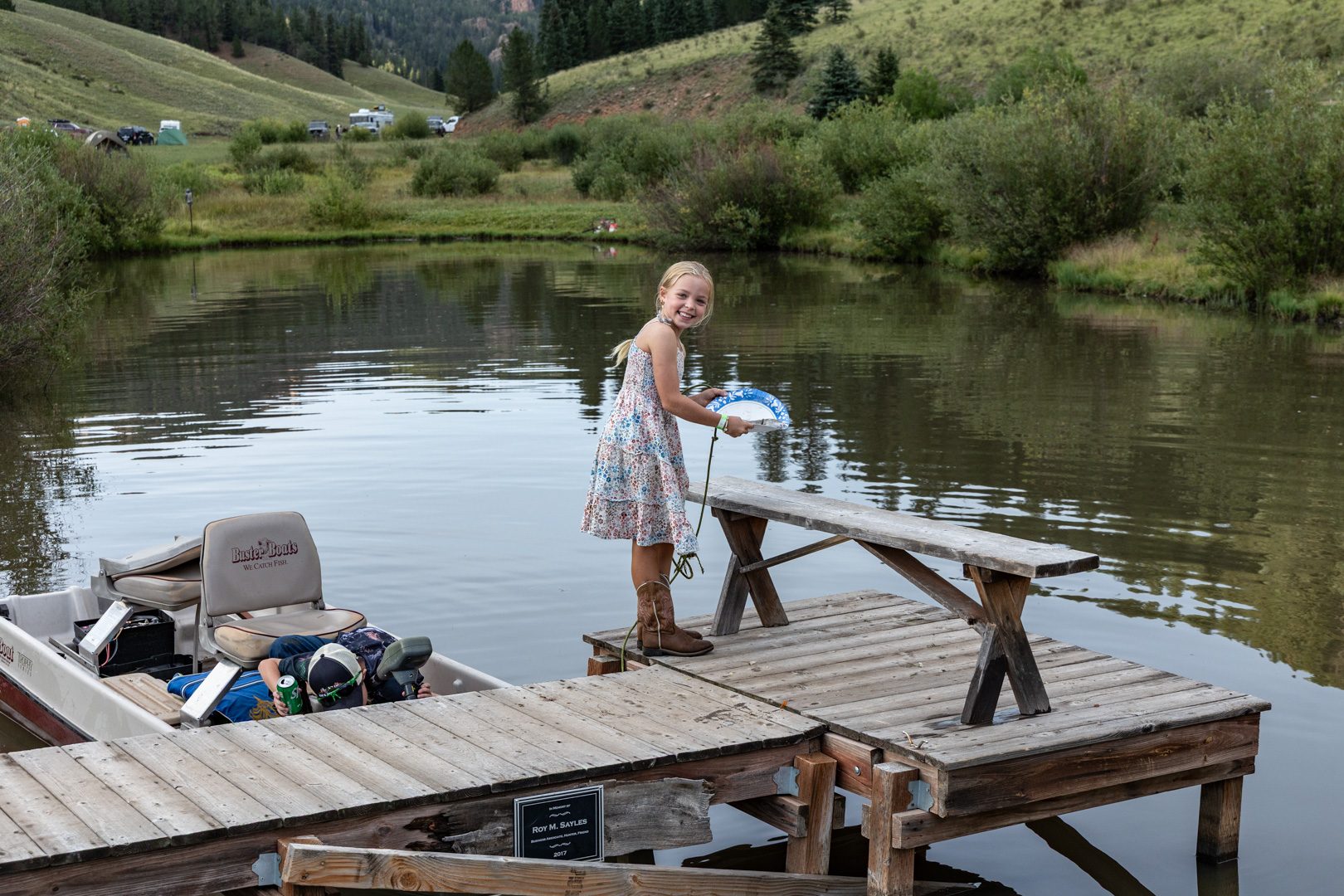 A child's first brookie on East Beaver Creek